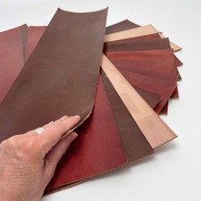 Pacote de 2 KG de Capas de Couro Genuíno de Cabra - Mistura de Tamanhos e Cores - Sucatas comprar usado  Enviando para Brazil