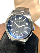 Relógio masculino Citizen AW1147-52L Eco Drive mostrador azul cinza aço inoxidável Gunmetal comprar usado  Enviando para Brazil