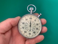 RZADKI vintage radziecki rosyjski stoper chronometr ZSRR 1/100 sekundy SLAVA, używany na sprzedaż  PL