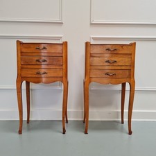 Pair cherrywood bedside for sale  BRIGHTON