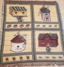 Cobertor de tapeçaria afegã Birdhouse fazenda 50 X 50, usado comprar usado  Enviando para Brazil