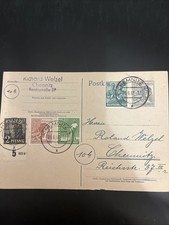 Alliierte Zone Ganzsache Postkarte MiF / 10-Fach - Chemnitz 26.06.1948 - A395, usado comprar usado  Enviando para Brazil