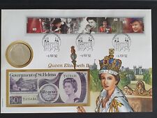 Banknotenbrief Gibraltar Queen Elizabeth 50 Pence unc 1979 Silber 1 Crown PP 91 comprar usado  Enviando para Brazil