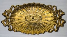 Usado, Vintage Wolff Gold Penteadeira Prato, Bugigangas, Pequeno, Wolff New York  comprar usado  Enviando para Brazil