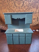 Balcão de cozinha feito à mão de madeira escala 1/12 com pia para casa de bonecas, usado comprar usado  Enviando para Brazil