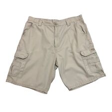 Shorts Wrangler Cargo Bege Masculino 38W 9,5L 100% Algodão Zíper Mosca, usado comprar usado  Enviando para Brazil