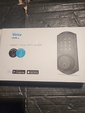 Fechadura inteligente Vise com alça VE06-L teclado aplicativo entrada sem chave trava fosca preto, usado comprar usado  Enviando para Brazil