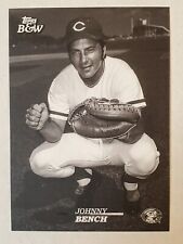 JOHNNY BENCH 2024 Topps preto e branco TOPPS VAULT SHORTPRINT SP #102 vermelho comprar usado  Enviando para Brazil