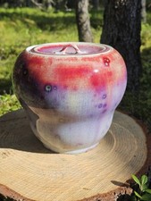 Recipiente frasco de água Gaei Matsuyama tenmoku mizusashi com esmalte de pavão  comprar usado  Enviando para Brazil