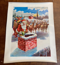 Santa reindeer scene for sale  Hinckley