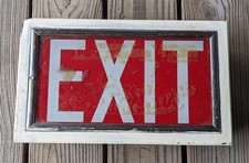 vintage sign metal exit for sale  Traverse City
