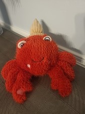 Pelúcia de caranguejo eremita bicho de pelúcia vermelho peludo bordado rosto corações dos namorados 11" comprar usado  Enviando para Brazil
