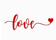 Love vinyl decal for sale  Fenton
