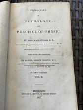 Antique Book Principles Of Pathology & Practice of Physic John Mackintosh MD1837 comprar usado  Enviando para Brazil