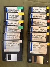 Borland Pascal with Objects 7.0 – 3,5" Zestaw dyskietek kompletny (12x, 1992) na sprzedaż  Wysyłka do Poland
