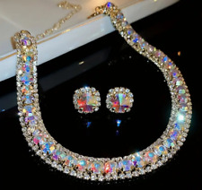 Rhinestone necklace earrings for sale  Titusville