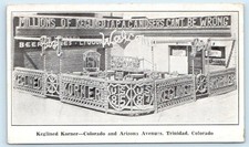 TRINIDAD, CO ~ Publicidade CANTO CURVO Feito de Latas de Cerveja 1940 Cartão Postal Raro, usado comprar usado  Enviando para Brazil