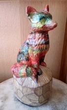Wooden fox unusual for sale  BRAMPTON