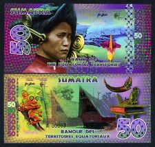 Territórios Equatoriais, Sumatra (Indonésia), 50 francos E, POLÍMERO, 2015, UNC F comprar usado  Enviando para Brazil