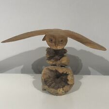 Carved wood owl for sale  TRURO