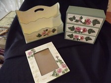 3pc anister handpainted for sale  Pittsville
