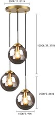 Modern globe pendant for sale  SALFORD
