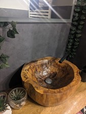Holz waschbecken baumstamm gebraucht kaufen  Weener