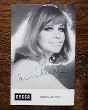 Hildegard knef autogramm gebraucht kaufen  Hamburg
