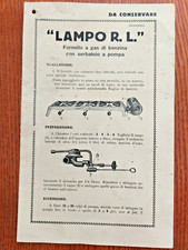 Depliant lampo r.l. usato  Italia