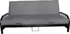 Tamanho completo Capas De Colchão de futon, cobrindo Protetor de Cama, popeline de poliéster, Cinza comprar usado  Enviando para Brazil