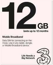 Três Sims de dados pré-carregados de banda larga móvel 3G 4G 5G SIM pronto para uso para dongle, usado comprar usado  Enviando para Brazil