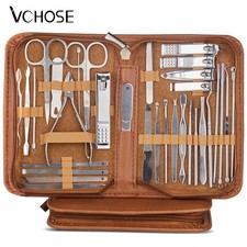 Conjunto completo de manicure 8/32 peças kit de cuidados com as unhas com cortadores e ferramentas de pedicure comprar usado  Enviando para Brazil