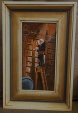 ölgemälde bibliothekar büch gebraucht kaufen  München