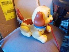 Dog Pull Along Walking Puppy 2005 Marrom/Amarelo (creme) Fisher Price Vintage comprar usado  Enviando para Brazil