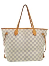 Bolsa tote Louis Vuitton Damier Azur Neverfull MM N51107 #T1630 comprar usado  Enviando para Brazil