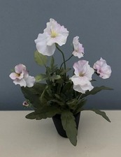 Pequena planta falsa de 10 pol. em vaso preto flores artificiais decoração escritório em casa, usado comprar usado  Enviando para Brazil