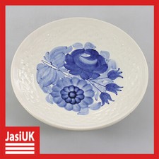 vintage porcelanowy ceramiczny Chiny ręcznie malowany biały niebieski talerz deserowy na sprzedaż  PL