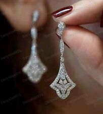 Brincos de casamento vintage art déco inspirados na década de 1920 pasta de prata strass gota comprar usado  Enviando para Brazil