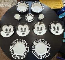 Usado, Conjunto de pratos Disney M Baer Dimensions preto e branco Mickey Mouse lote com 11 peças comprar usado  Enviando para Brazil