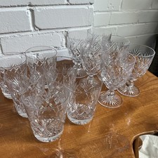 cut glass whisky tumblers for sale  POOLE