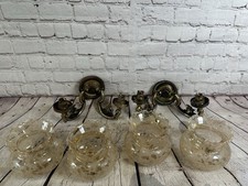Pair brass effect for sale  BRIGG