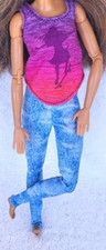 Roupa de boneca Barbie skatista feita para mover apenas comprar usado  Enviando para Brazil