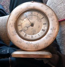 Vintage boudoir clock for sale  LLANIDLOES