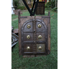 Janela de madeira bronze ajustada parede pendurada Jharokha aparência tradicional decoração de parede, usado comprar usado  Enviando para Brazil