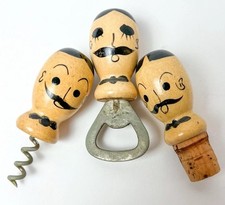3 peças vintage meados do século moderno conjunto de barra de madeira saca-rolhas abridor de garrafa bigode comprar usado 3 peças vintage meados do século moderno conjunto de barra de madeira saca-rolhas abridor de garrafa bigode comprar usado  Enviando para Brazil