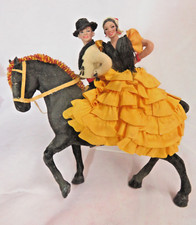 Estatueta vintage de cavalo e bonecas flamenco esculpida à mão de dançarinos espanhóis OOAK comprar usado  Enviando para Brazil