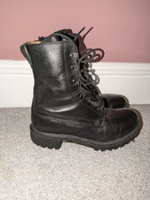 Black leather military for sale  MIDDLESBROUGH