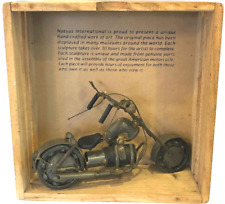 Quadro de madeira vintage motociclista metal arte Naevus International helicóptero bicicleta, usado comprar usado  Enviando para Brazil