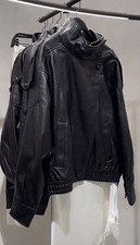 Zara Sztuczna czarna skórzana kurtka bomberka Wirusowa trendy Rozmiar Med na sprzedaż  Wysyłka do Poland