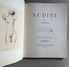 Colette nudité illustrations d'occasion Colette nudité illustrations d'occasion  Paris I